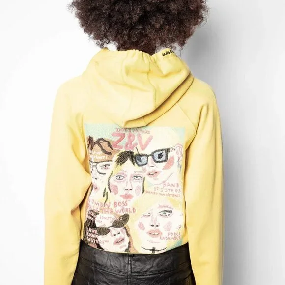 ZADIG & VOLTAIRE Georgy Band of Sisters Sweatshirt color: Sugar - Picture 1 of 10